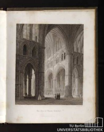Plate 7. The nave of Lincoln Cathedral.