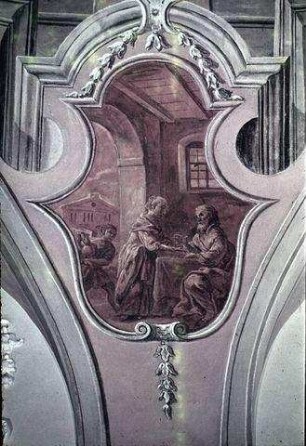 Biblische Szenen mit Bezug auf himmlische Speisung