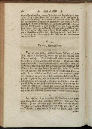§. 4. Varices, Krampfadern.