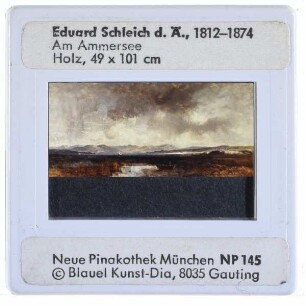 Schleich d.Ä., Ammersee mit Blick auf das Gebirge)