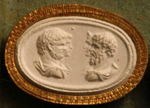 Profilbildnisse des Septimius Severus und der Julia mit den Söhnen Caracalla und Geta (Daktyliothek, Zweites Historisches Tausend)