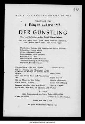 Der Günstling