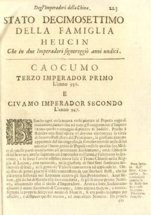 Stato Decimosettimo Della Famiglia Heucin ...