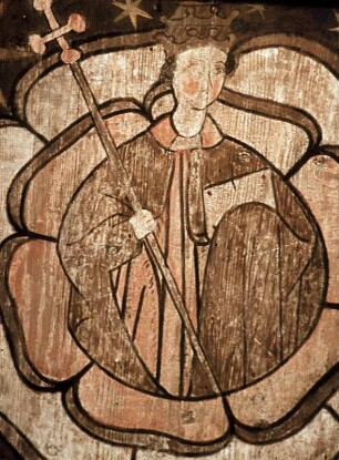 Kassettendecke mit Heiligendarstellungen