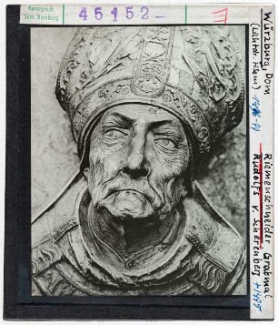 Riemenschneider: Grabmal für Rudolf von Scherenberg, Würzburg, Dom, Detail