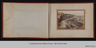 Album mit Veduten Neapels : Vedute des Borgo Santa Lucia