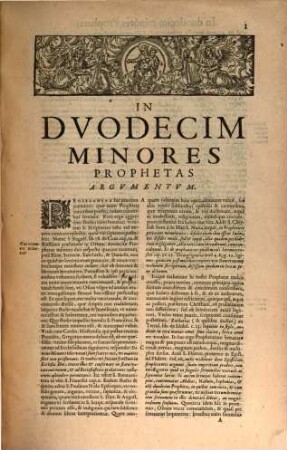 Commentaria In Dvodecim Prophetas Minores, 1