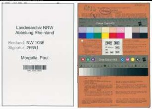 Entnazifizierung Paul Morgalla , geb. 10.12.1898 (Schlosser)