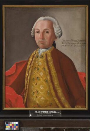 Bildnis des Johann Andreas Hofmann, 1754-1795 Professor der Rechte in Marburg (1716-1795)