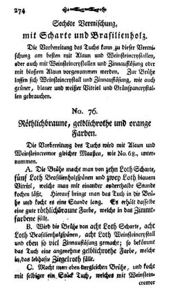 Sechste Vermischung, mit Scharte und Brasilienholz