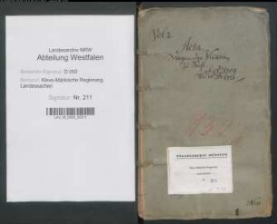 Großrichter und reformierte Gemeinde zu Soest ./. Kollegiatstift St. Patrokli: Vergabe von Vikarien aus der Vikarien-Kommunität "novem rectorum" und von weiteren Stiftsvikarien, Bd. 2