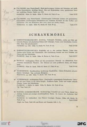 Schrankmöbel (Nr. 40-65)