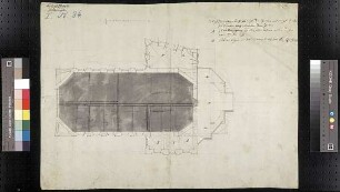 Grundriss des Untergeschosses des Komödienhauses