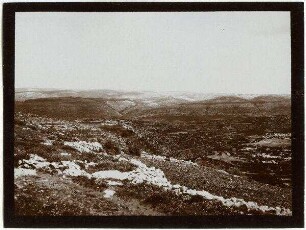 Von d. Höhe nördl. dura Blick n. NO (Höhe des jud. Berglandes)