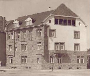 Billing, Hermann; Karlsruhe, Eisenlohrstr. / Bunsenstr. 22; Haus Muser - Außenansicht