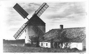 Hochkirch-Rodewitz. Erdholländer und Gehöft, 1952, Repro