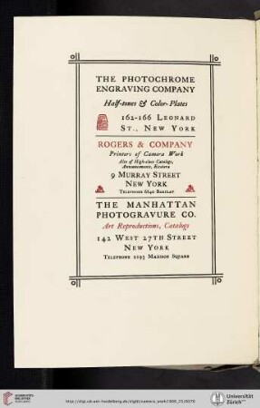 Rogers & Company [Printers of Camera Work]