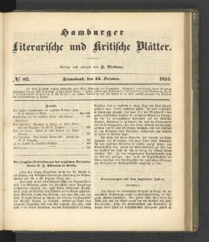 No. 82. 13. Oktober 1855