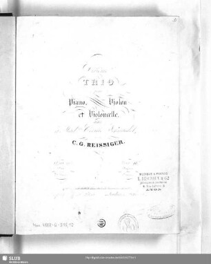 Dixième Trio pour Piano, Violon et Violoncelle : Oeuv. 115