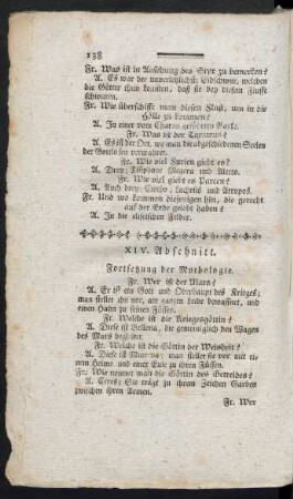 XIV. Fortsetzung von der Mythologie = Kontynuacya o Mytologii