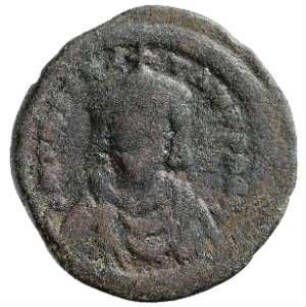 Münze, Dreiviertelfollis, 578 - 582