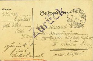 Feldpostkarte