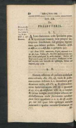Tit. IIX. De Presbyteris