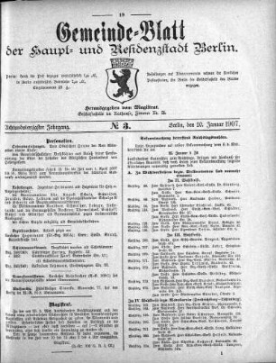 1907,3: No. 3, 20. Januar 1907
