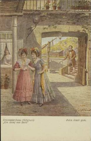 Dreimäderlhaus (Schubert): "Ein Brief von Bertl"