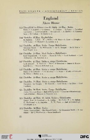 England (Nr. 543-607)