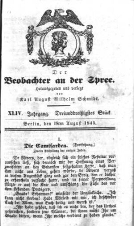 33. Stück, 18. August 1845