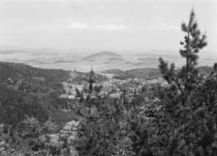 Blick auf das Oberlausitzer Hochland (Lausitzer Bergland)