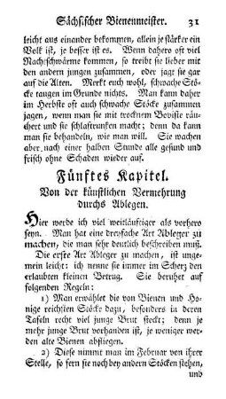 Fünftes Kapitel. Von der künstlichen Vermehrung durchs Ablegen.