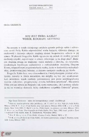 59: Kim jest Frida Kahlo? Wokół biografii artystki