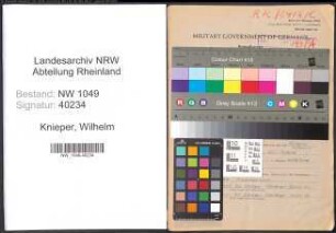 Entnazifizierung Wilhelm Knieper , geb. 10.12.1902 (Baecker)
