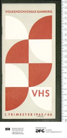 Programm 1. Trimester 1965/1966
