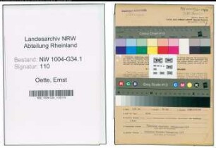 Entnazifizierung Ernst Oette , geb. 22.09.1887 (Arzt)