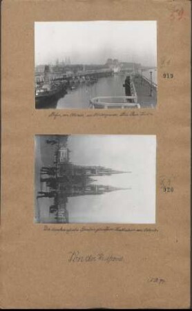Hafen von Ostende, im Hintergrunde Peter-Paul-Kirche