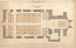 Dolmetsch, Heinrich; Gingen / Fils; Ev. Pfarrkirche - Grundriss EG