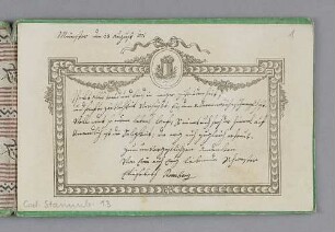 Stammbuch der Anna Magdalena Romberg (1801-1828)