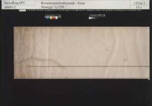 Rothschönberger Stolln vom Mundloch (Rothschönberg) bis zum VIII. Lichtloch (Halsbrücke), mit Darstellung der speziellen Sohlenverhältnisse