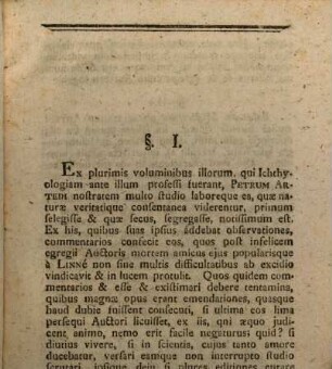 Animadversiones in classem piscium Linneanam