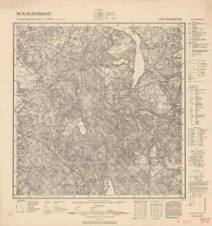 2069 Eisenbrück, Topographische Karte 1:25000 (4cm - Karte)