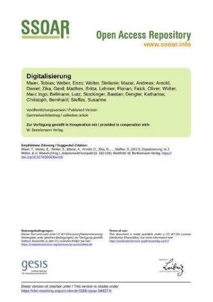 Digitalisierung