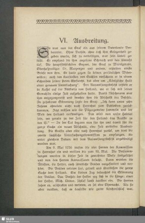 VI. Ausbreitung