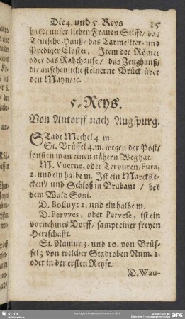 5. Reys. Von Antorff nach Augspurg