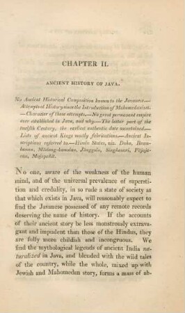 Chapter II. Ancient history of Java