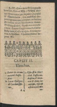 Caput II. De Basilisci Existentia
