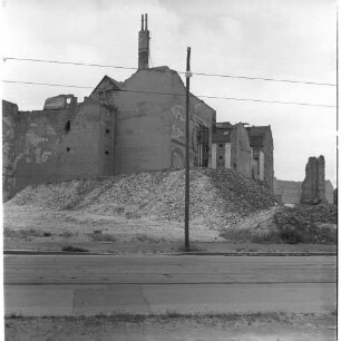Negativ: Trümmer, Nettelbeckstraße 5, 1953