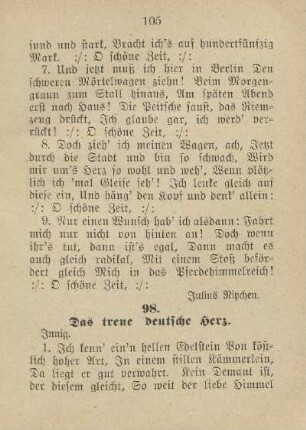 98. Das treue deutsche Herz